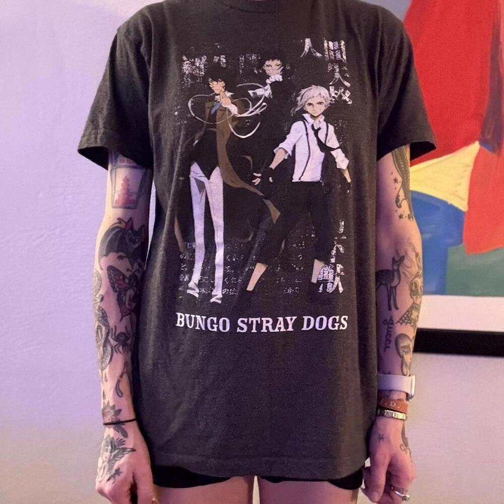 Graphic Manga anime unisex tee Bungo Stray Dogs — Size M